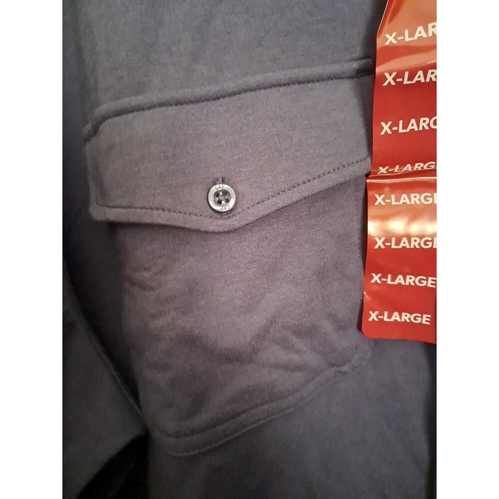 Gap Long Sleeve Knit Button Down Shirt Size X- Large Blue - Picture 3 of 9